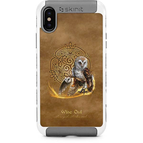 Owl Celtic Knot by Brigid Ashwood iPhone Cases